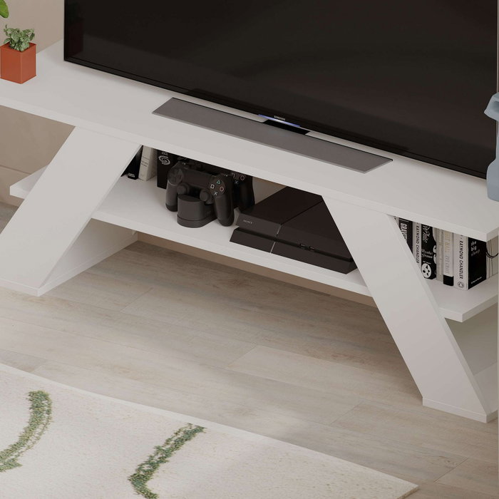 Hanah Home Farfalla Soporte de TV Blanco